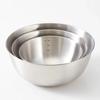 17cm+19cm+24cm 3Pcs Salad Bowl Stainless Steel 304 Mixing Bowl with Measurement Markings for Kitchen/Baking (No FDA)