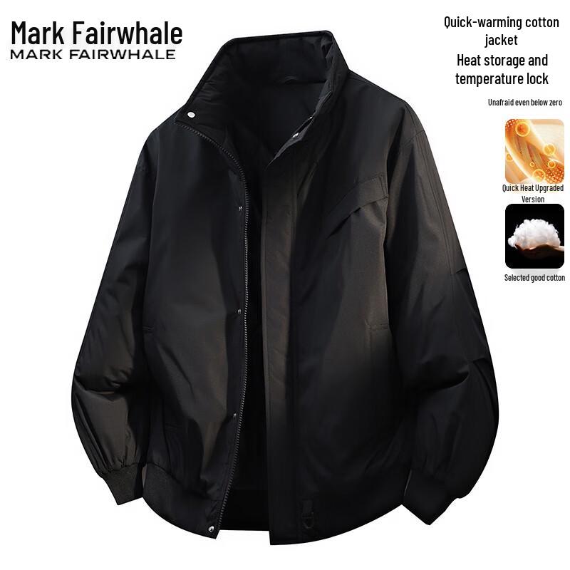 

Mark Fairwhale Men s Stand-Collar Warm Cotton Jacket 2XL