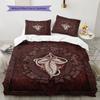 EmbossedAllianceTotem Pattern Bedding Quilt Set Quilt Cover Pillowcase Home Decoration Birthday Gift (1 * duvet cover + 2 * pillowcase, without core)