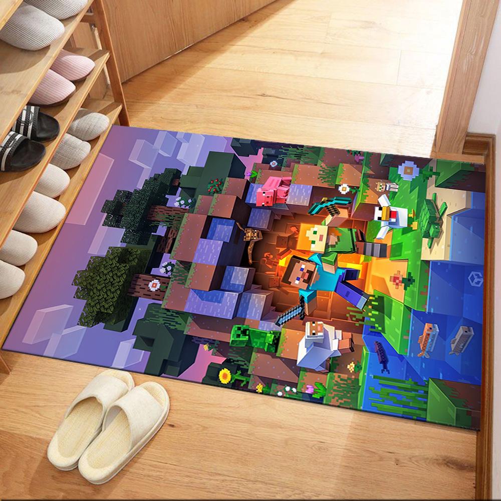 Minecraft 103 Carpet Suitable for Living Rooms Playrooms Game Room Dining Room Antislip Carpet Anime Office Decor Spiritual Gift