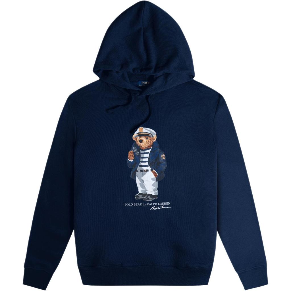 Fleece Hoodies Navy Blue Polo Bear Hoodie Polo Ralph Lauren Bear