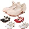 High Heels Girls' Shoes Formal Occasion Children Bridesmaid Ceremony Princess Party Sandals for Girls White Black School Sandal