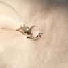 Opal Gemstone Couple Rings: Fashionable European and American Jewelry for Women