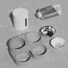 Removable Water Bottle Pet Feeder Automatic Cat Feeder Automatic Pet Feeder Water Dispenser Set for Cats Dogs 2.4l for Small