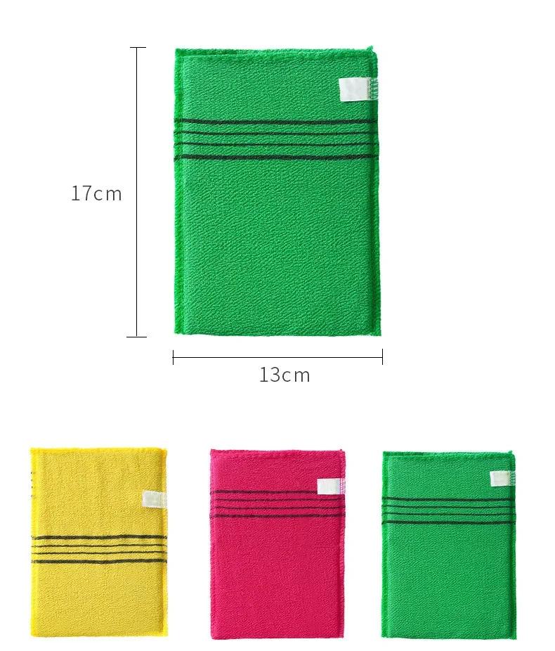 1Pc Double-sided Exfoliating Gloves Towel Exfoliating Bath Washcloth Body Scrub Shower Towel Portable Adults Coarse Grain Towel