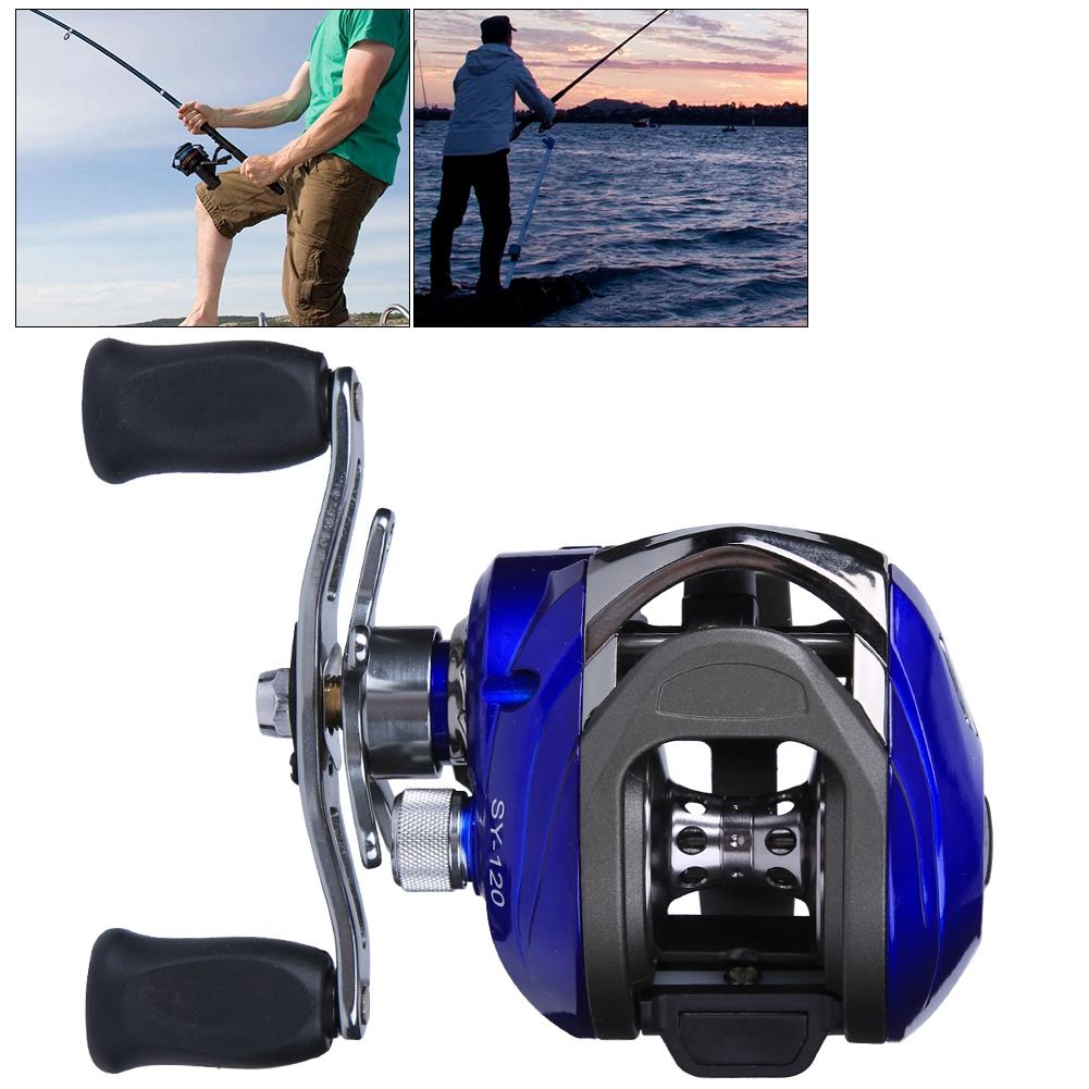 14 Axles Casting Reel Long Shot Anti Explosive Line Magnetic Force Brake Fishing Wheel Tackle(Left hand )