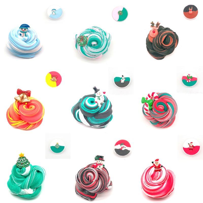 3D Printed Three Color Cotton Clay Poking Clay DIY Colored Butter Venting Funny Extract 60ml Home Decoration Ornament Crafts