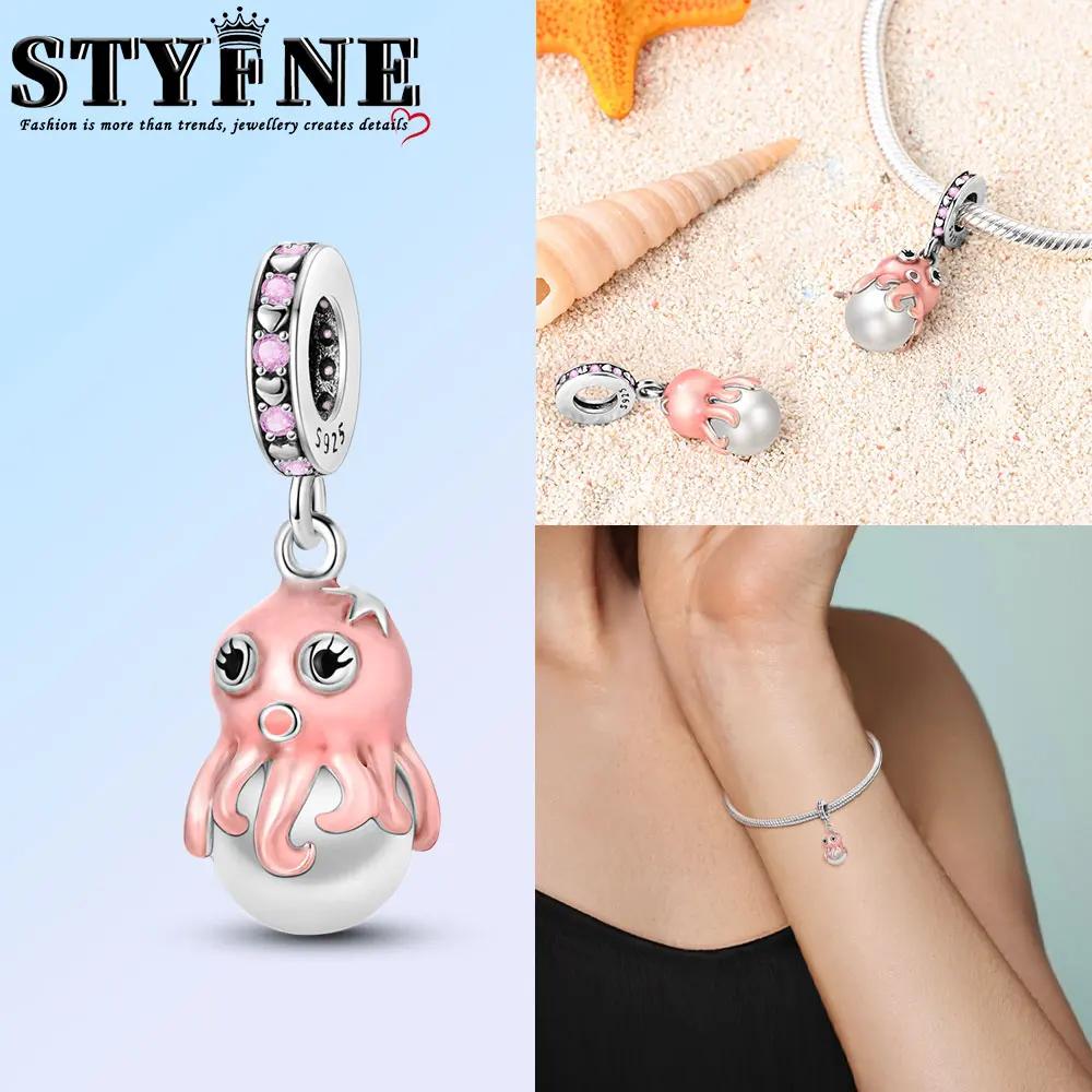 Anniversary Copper Color Cute Cat Blue Moon Owl Rabbit Mermaid Animal Charms Pendants Fit Original Bracelets Diy Jewelry