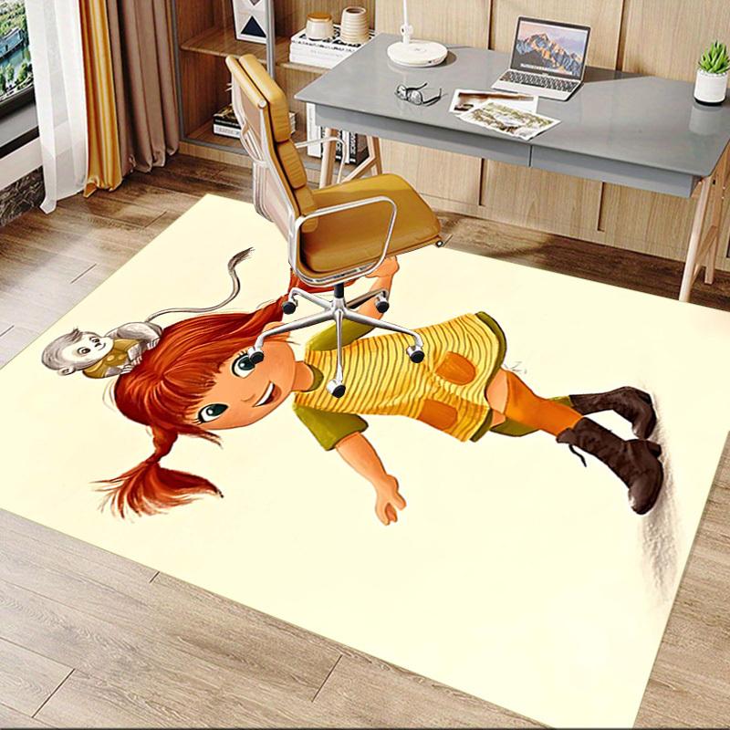 1PC Girl Monkey Extra Large Non Slip Floor Carpet, Office, Family, Bedroom, Studio   Large Area Rug Indoor Rugs, , Vibrant Colors