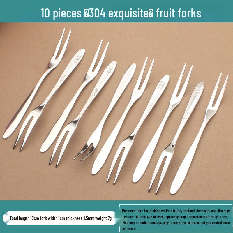 Zhaoran 304 Stainless Steel Fruit Fork Set