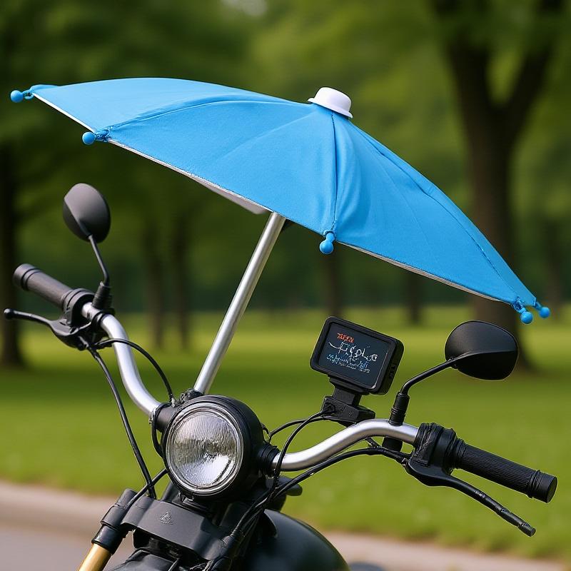 Sunshade Umbrella Waterproof Small Helmet Sunscreen Phone Stand Bracket Motorcycle Mobile Phone Holder Protect Phone From Rain