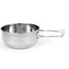 Foldable Soup Dish Bowl Stainless Steel Hiking Pot Picnic Utensils for Outdoor Camping Large 700ml