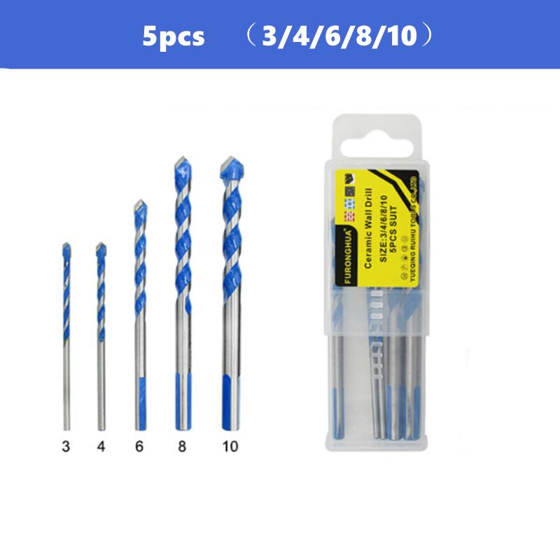 Carbide Multi-function Drill Bit 3 4 5 6 8 10 12mm Ceramic Tile Iron Sheet Glass Wall Tapper Triangle Drill Set