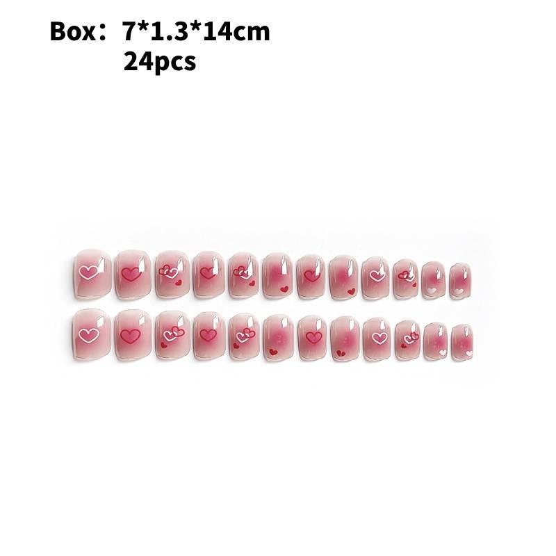 

Nail Wear Art Sticker Fashion Simple Short Heart Removable Nail Style Patch