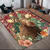 Christmas Animals Home Sofa Decoration for Living Room & Bedroom, Non‑Slip Play Flannel Floor Mat for Game Room