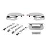 Car Tailgate Handle Decoration Reverse Mirror Cover Door Handle Shell For Chevy Silverado /GMC/SIERRA 2007-2013 Car Exterior Accessories,ABS Plastic