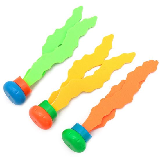3Pcs Diving Toy Funny Interactive Educational Sea Weed Throwing Diving Toy for Swimming