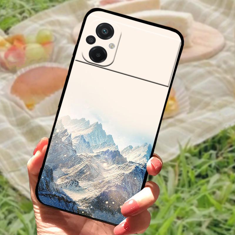 For Xiaomi Poco M5 4G Case Cover For Poco M4 5G Soft Silicone Black Bumper For Redmi Note 11R Shockproof Protective Funda Coque