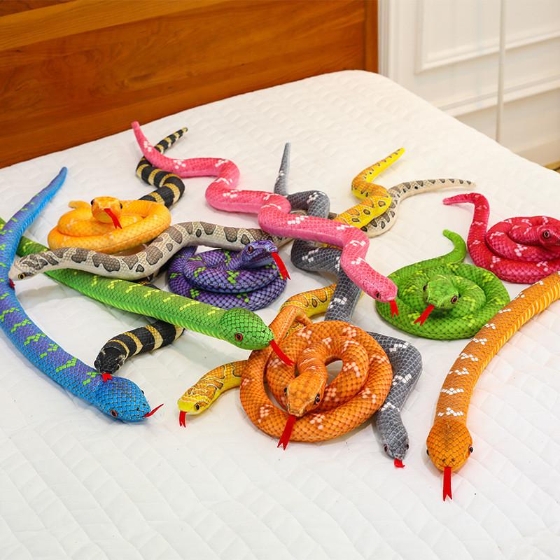Snake Plush Toy With Realistic Design For Kids And Adults Gift Collectible
