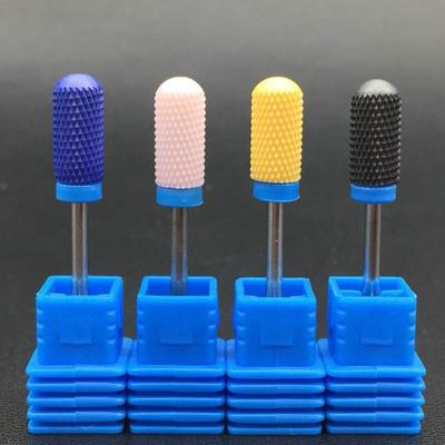 1PC 3/32 "migliore punta da trapano per unghie in ceramica rosa stile proiettile lima per unghie rotativa elettrica strumenti per nail art detergente per unghie strumenti per punte da salone