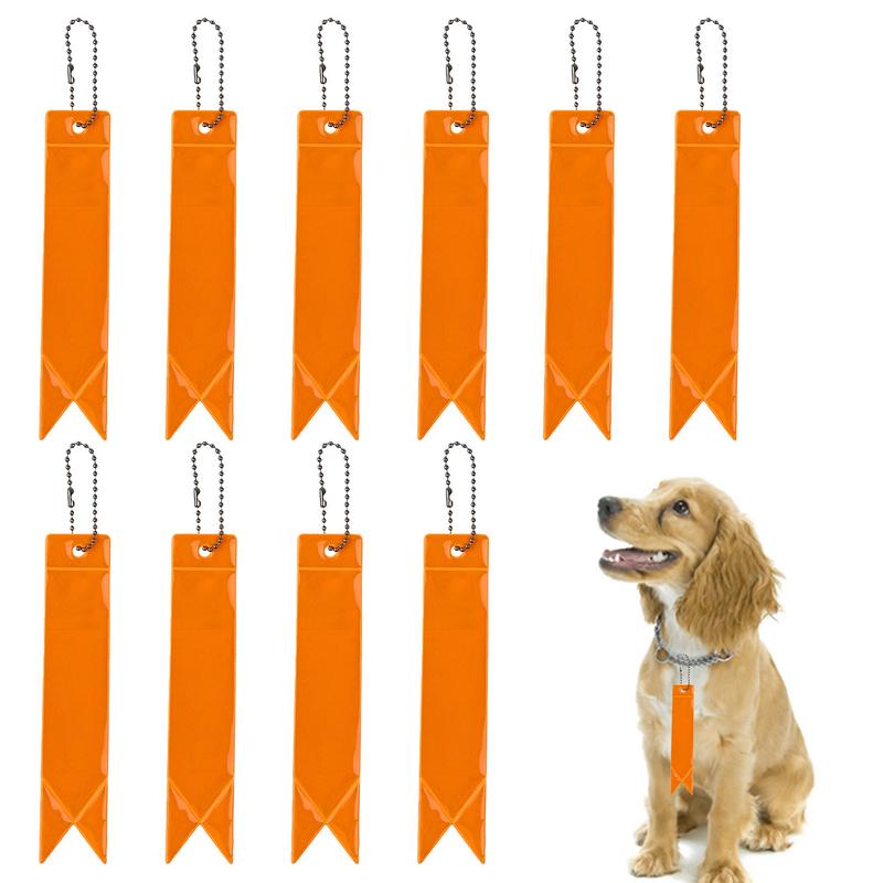 10pcs Backpack Reflector Child Safety Reflective Pendants Waterproof Children's Reflector Highly Visible Night Walking Safety