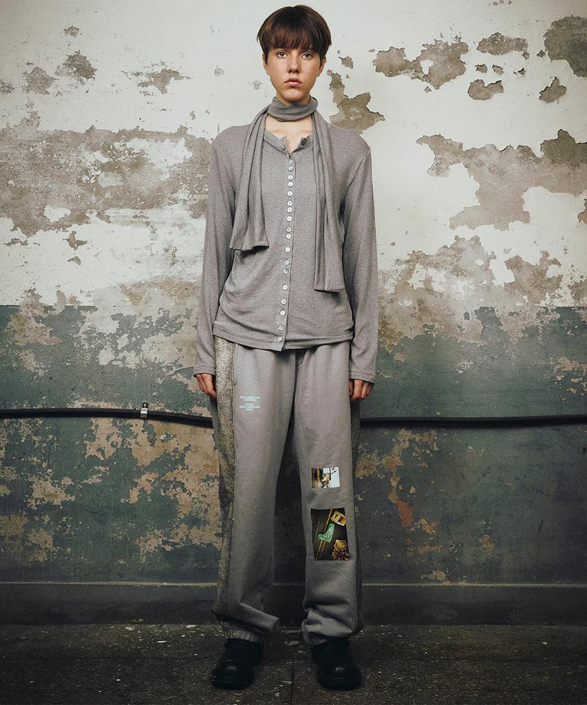 SEEN Denim Paneled Sweatpants (Grey)