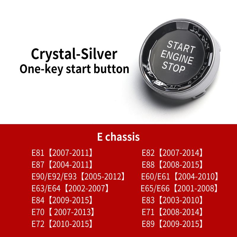 TPIC for BMW F30 F20 E90 E92 E93 E84 F10 F25 X5 F15 F16 X1 X3 G01 X4 Car Crystal Engine Start Stop Switch Button Cover Accessory