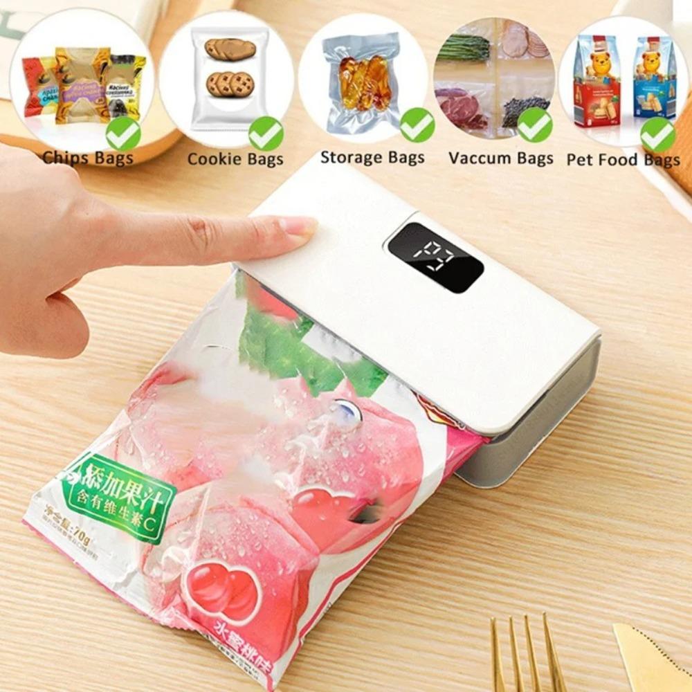 Bottom Magnet Plastic Bags Sealer Handheld Sealing Clip Heat Bag Sealing Machine Food Storage