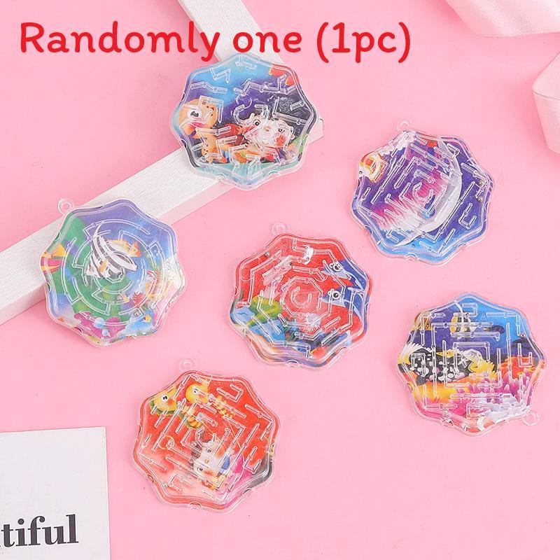 Plastic Marble Bead Maze Toy With Octagonal Track For Childrens Learning Early