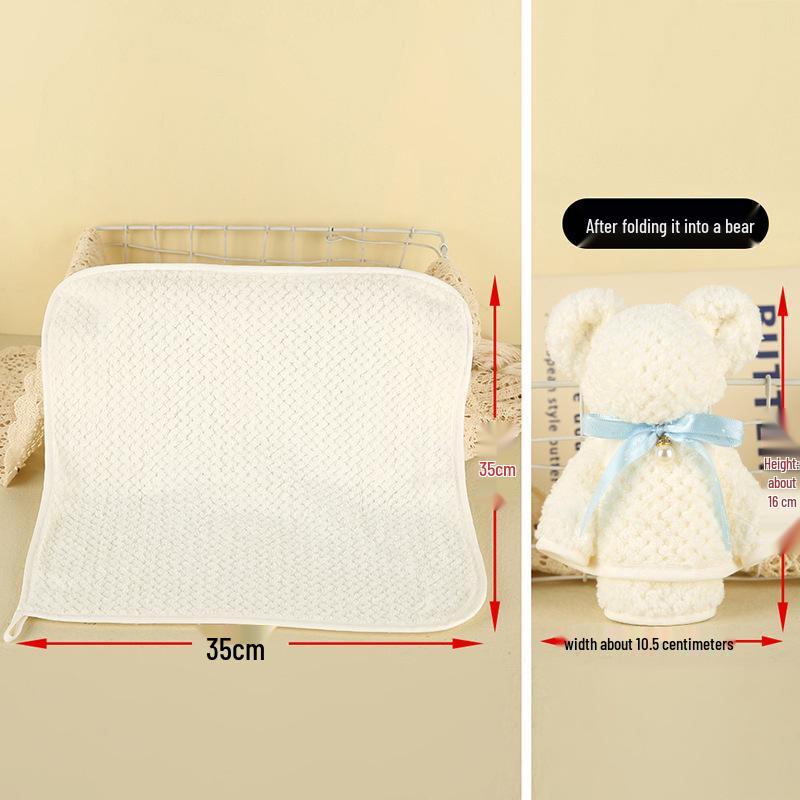 Little Bear Coral Fleece Towel Wedding & First Birthday Gift Box