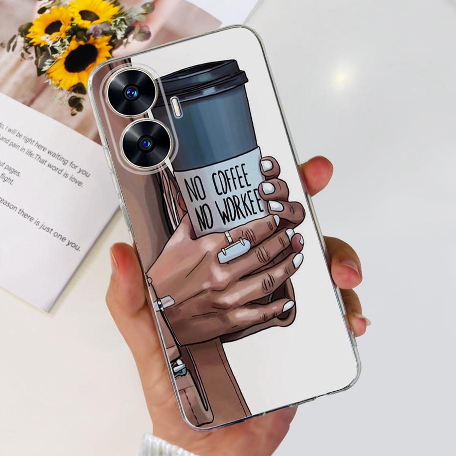 

For OPPO Realme C55 2023 Case Popular Marble Slim Soft Silicone Clear Cover For Realme C55 4G RMX3710 C 55 RealmeC55 Phone Cases Realme C55