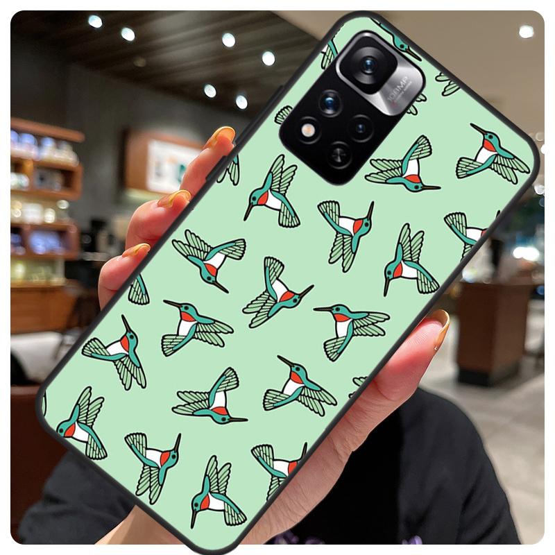 Hummingbird For Redmi Note 11 Pro Case For Redmi Note 12 8 9 10 Pro 8T 9S 10S 11S 12S 12C 9C 10C Coque