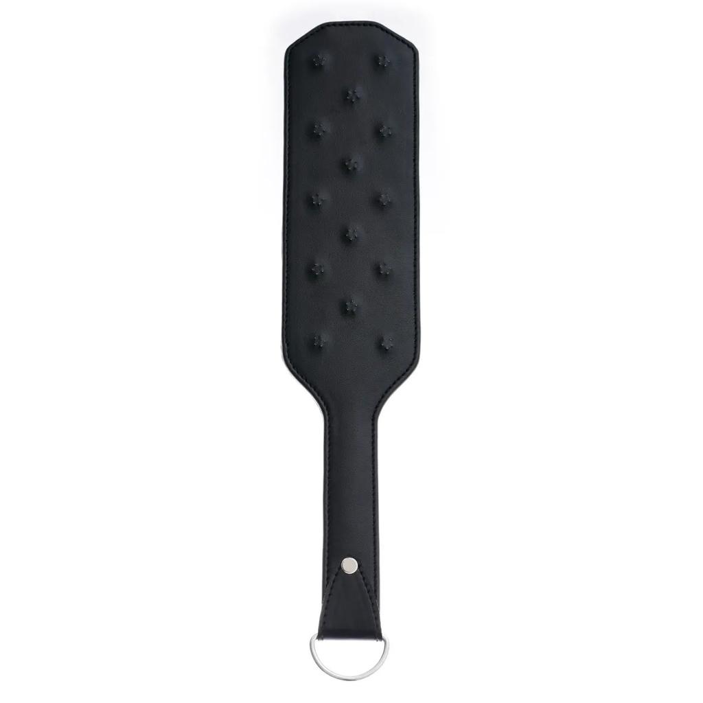 Reținere din piele groasă pe două fețe Spank Bondage Roleplay Flogger Whip Paddle Whip Cu vârfuri Slap Butt Jucărie sexuală BDSM pentru cuplu