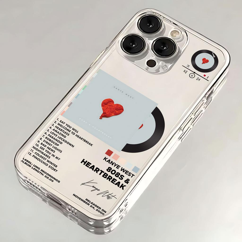 Rapper Kanye West Heißes Album Handyhülle für iPhone 11 12 13 14 15 16 Pro Max SE 7 8 Plus Mini X XS XR Weiche Stoßfeste Hülle