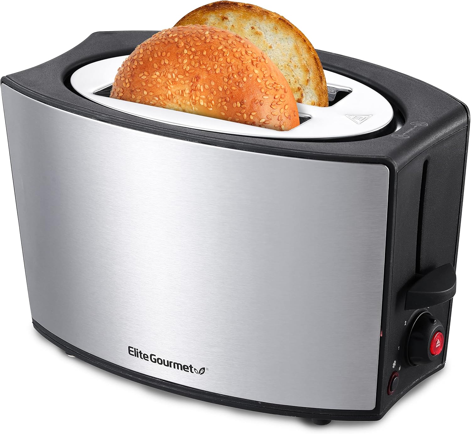 

Extra Wide 1.25” Slot 2-Slice Toaster, Cancel, Defrost and Bagel Functions, 6 Toast Settings, Slide-Out Cr United States