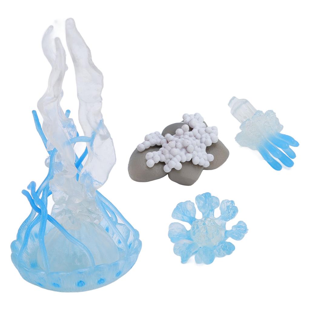 Blue Jellyfish Simulation Animal Model Blue Jellyfish Cycle Model Toy Ornament Children Cognitive Gr