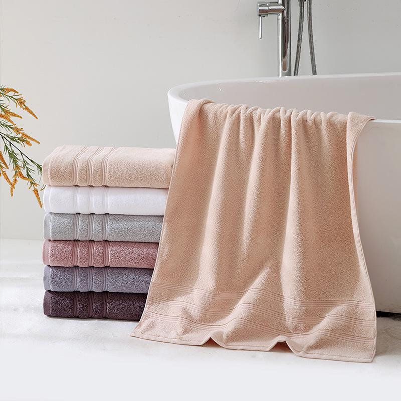 All-Cotton Luxury Bath Towel Gift Set - Thick, High-Grade, Solid Colors