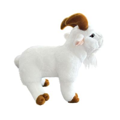 Simulation Goat Plush Toy Raw Sheep Doll Zoo Souvenir Home Ornament Children's Day Gift