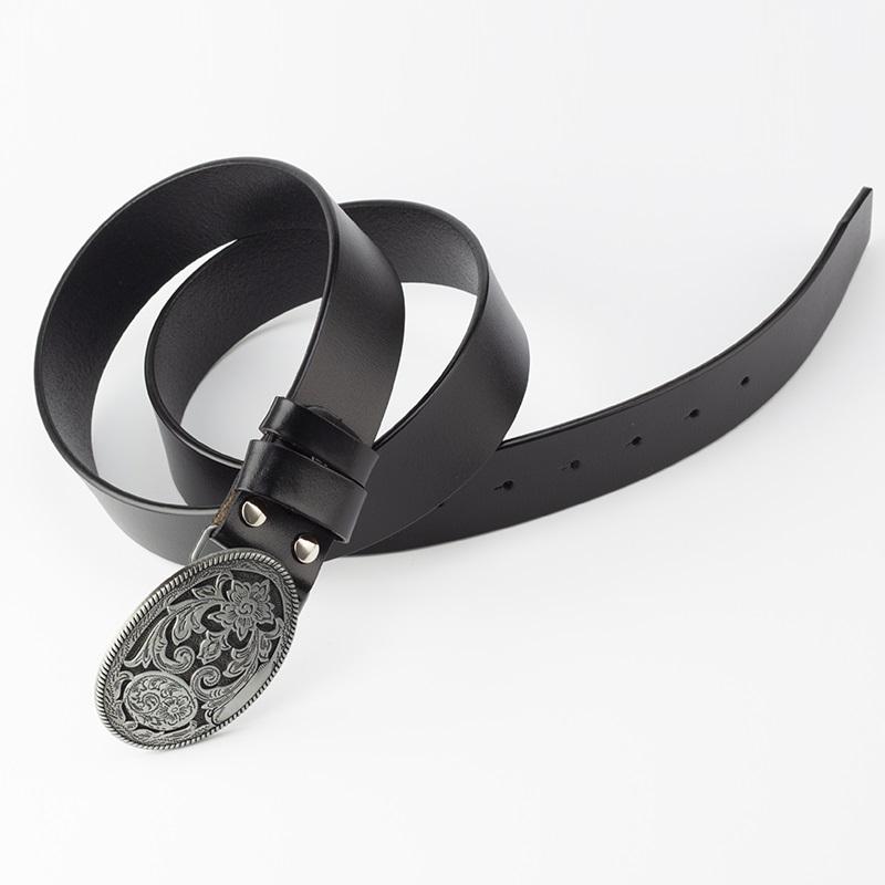 Fashion Women Belt Arabesque Pattern Genuine Cowskin Leather Belts Retro Palace Vine Floral Design Jeans Belt For Lady Gift