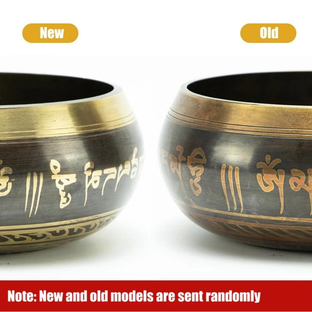 Tibetan Singing Bowl Set Sound Bowls Meditation Nepal Music Bowl Buddhism for Meditation Yoga Stress Relief Tibet Copper Bowl