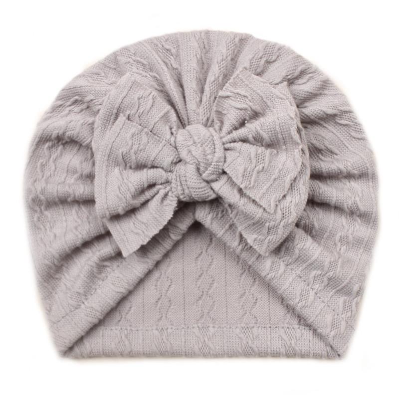 New Baby Jacquard Hat, Cute Boneless Fetal Hat for Infants and Toddlers, Cute Bow Hat for Children