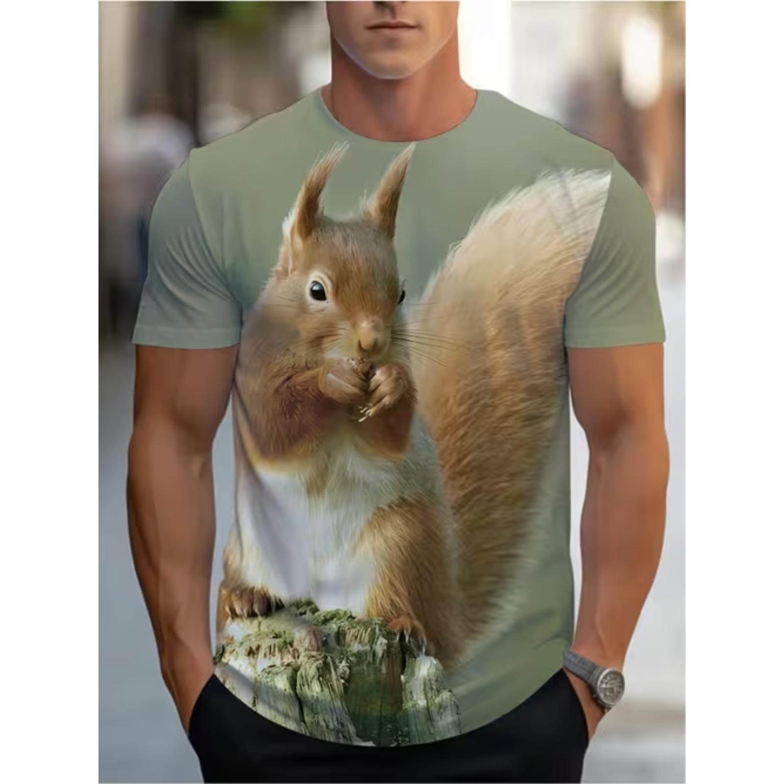 

New Summer Men s Fashion T-shirt Personality Animal Pattern Printed Men s T-shirt Top 8XL дубильна кора