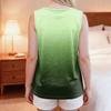 Women’s Shoulder Recovery Shirt with Away Closures Sleeveless Gradient Print Top for Use