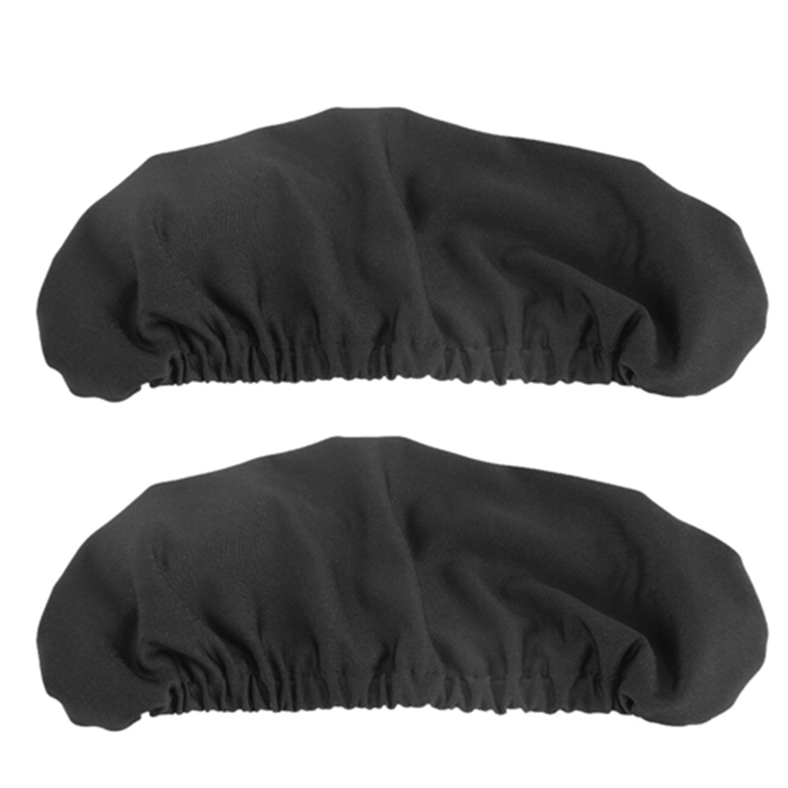 

1 пара съемных чехлов для подлокотников стульев, эластичный защитный чехол для офисного кресла, черный цвет чёрный