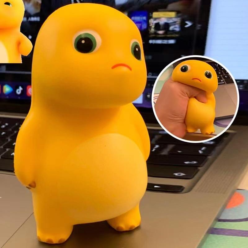 

Маленький молочный дракон не убежден, меси музыку, игрушка с медленным отскоком, вентиляционная сетка, красный, милый питомец, милый, забавный Tiktok