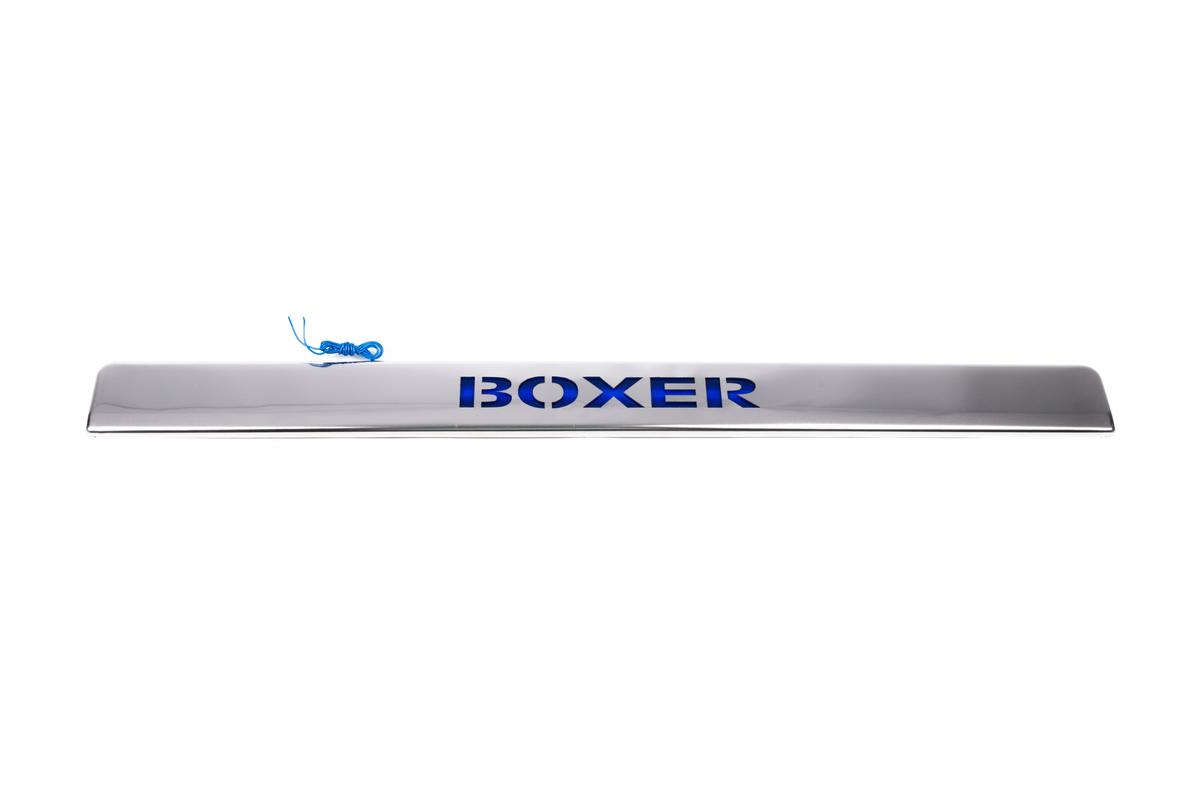 

Chrome bar above the number LED-blue (stainless steel) for Peugeot Boxer 2006-2025