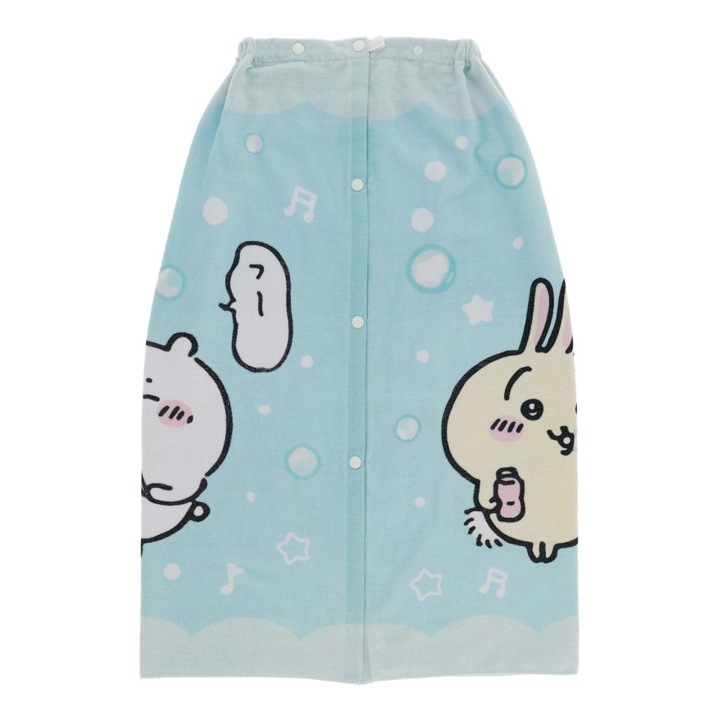 Marushin 80cm Long Wrap Fun Bubble Antibacterial and UV for 0775072200 Towel, Chiikawa, Design, Protection, Girls,