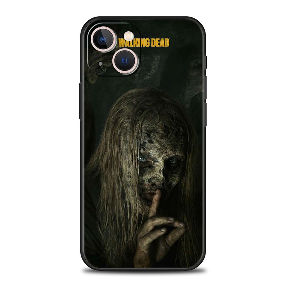 The Walking Dead Phone Case Cover for iPhone 15 14 13 12 11 Pro Max 7 8 Plus XR XS X 13 Mini Silicone Soft Fundas Shell Capa Bag