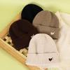 Autumn and Winter New Love Hole Knitted Hat Women's Big Head Circumference Winter Wool Hat Versatile Warm Cold Hat Men