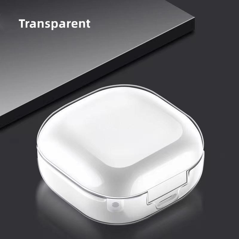 

Прозрачный защитный чехол для Samsung Galaxy Buds 2 Pro Блестящий силиконовый чехол для наушников, противоударный чехол для Galaxy Buds Live/Buds 2pro чистый